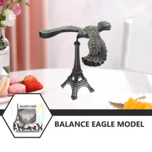 Desktop Balance Bird Metal Eiffel Tower Ornament, Physics Toy Eagle Statue