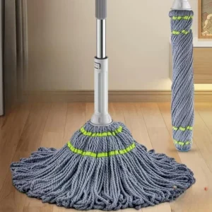 Squeeze Twist, Self Wringing Mop, Stainless Steel Handle, Easy Squeeze Design