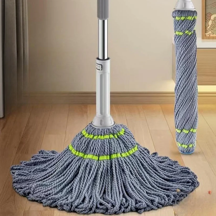 Squeeze Twist, Self Wringing Mop, Stainless Steel Handle, Easy Squeeze Design