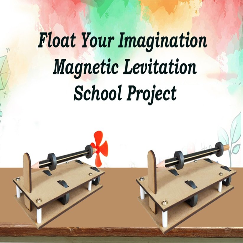 Magnetic Levitation Pencil Experiment – Science Project Working Model Kit - Image 4